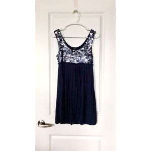 ▪️FF21- Navy sequence cocktail bubble dress▪️